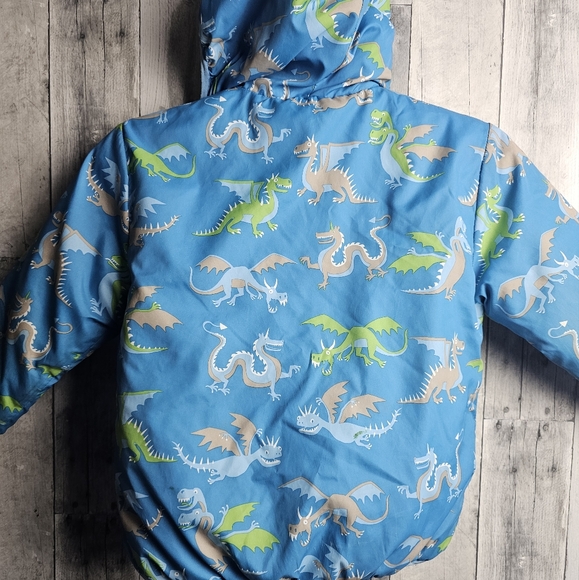 Boys Hatley Dragon Reversible Winter Coat 4 - Picture 6 of 7